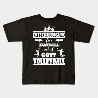 Volleyball Beachvolleyball lustiger Spruch Kids T-Shirt